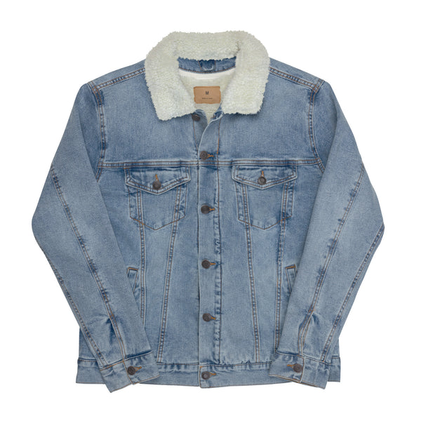 KEEP IT SIMPLE Unisex Denim Sherpa Jacket