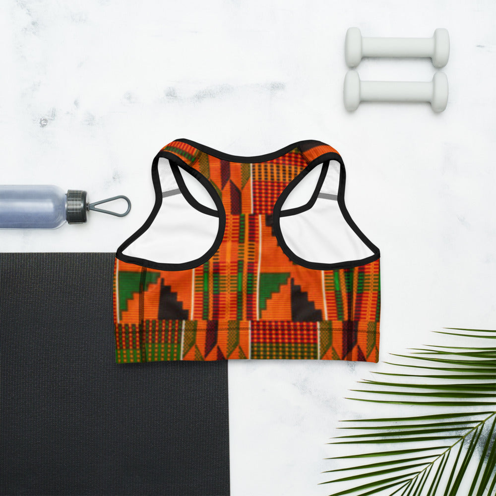 Walk Sports Bra- Kente Style